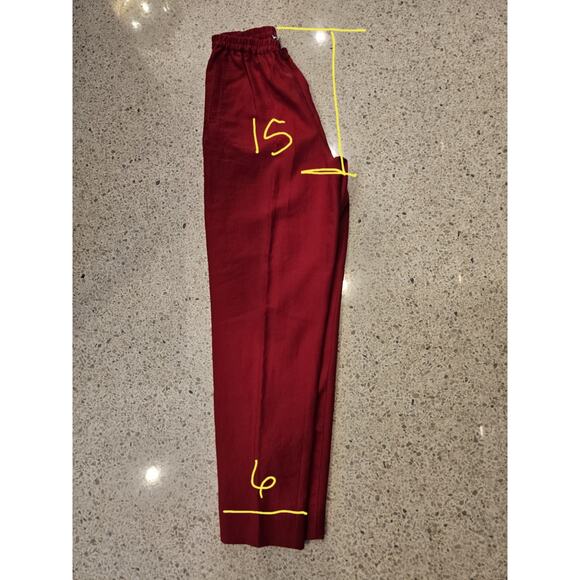 Real Clothes by Saks Fifth Avenue Women's 2-Piece Red Size‎ L/M Linen Tunic Set - Picture 13 of 13